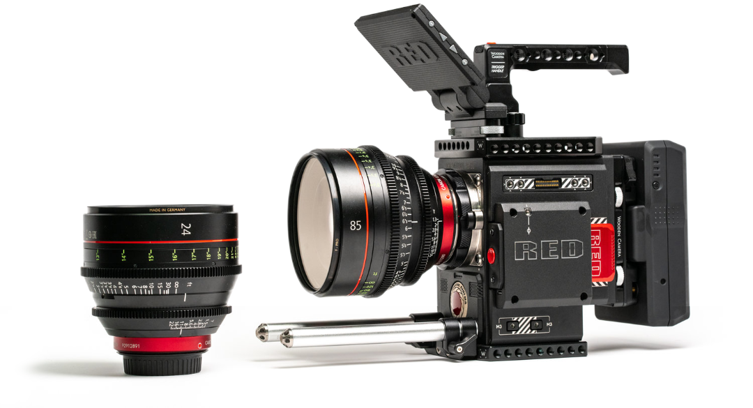RED Videokamera und Objektiv
